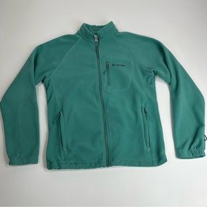 Columbia Women’s Fleece Teal Mint Interchange Full Zip Up Jacket Size Medium